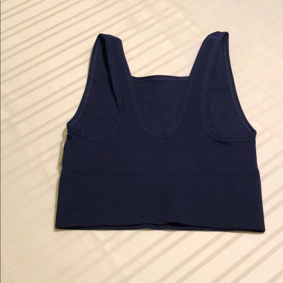 New VS Seamless Long Line Sports Bra Navy Small - Picture 2 of 3
